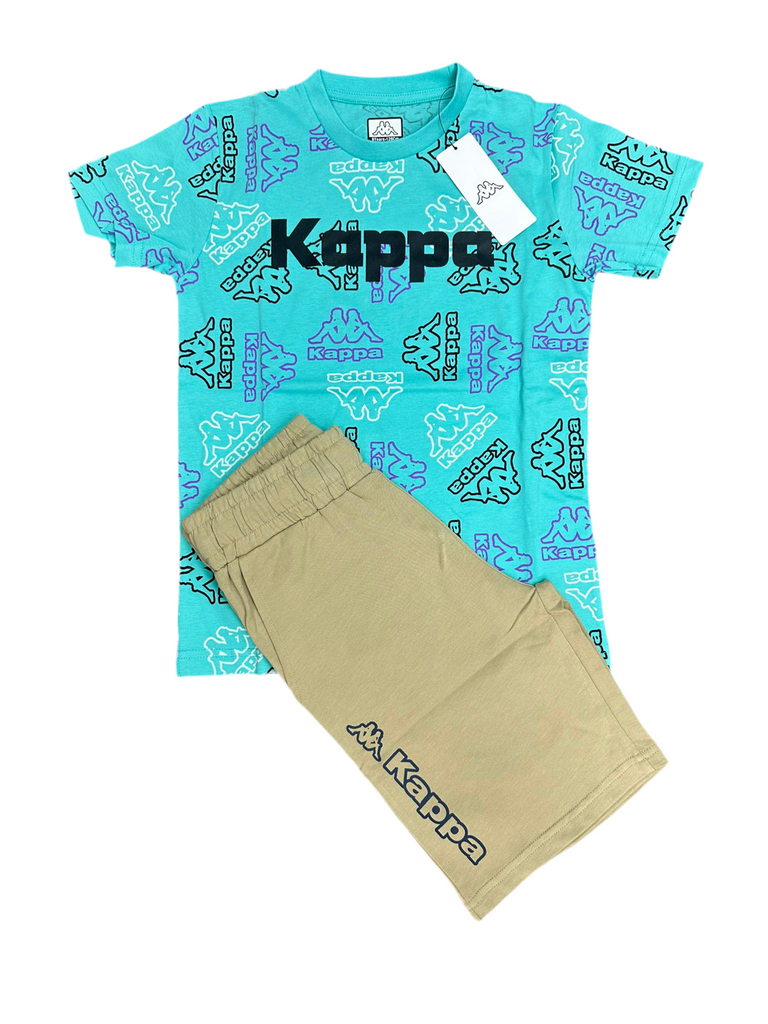 COMPLETINO KAPPA MULTILOGO COLORATO STAMPATO