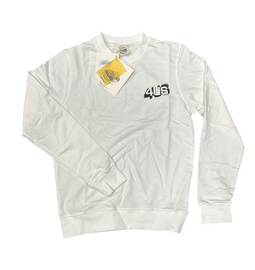 FELPA PACIOTTI UNISEX COTONE GIROCOLLO CON SIGLA 4US RIALZATA LATO CUORE