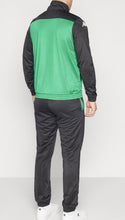 Carica l&#39;immagine nel visualizzatore di Gallery, TUTA COMPLETA KAPPA UOMO ACETATA  BICOLOR VERDE/NERO