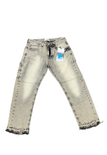 Carica l&#39;immagine nel visualizzatore di Gallery, JEANS CIANOTIC UOMO BAGGY FUME&#39; CON FRANGE CAVIGLIA