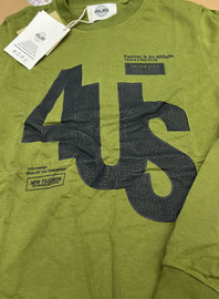 FELPA PACIOTTI UNISEX COTONE GIROCOLLO CON SIGLA 4US CENTRALE EFFETTO MURO