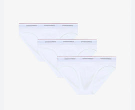 SLIP DSQUARED UOMO COTONE CON MOLLA E SCRITTA PICCOLA  BRIF TRIPACK