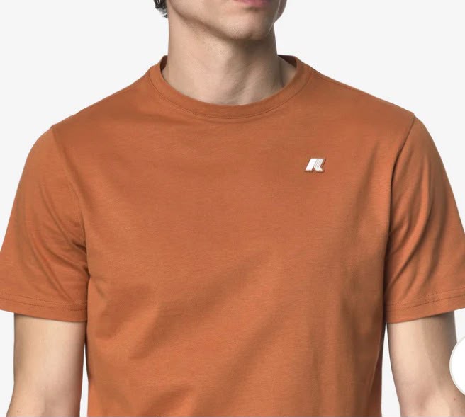 T-SHIRT K-WAY BASIC CON LOGO LATO CUORE GOMMA