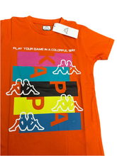 Carica l&#39;immagine nel visualizzatore di Gallery, COMPLETINO KAPPA CON LOGO CENTRALE COLORATO STAMPATO