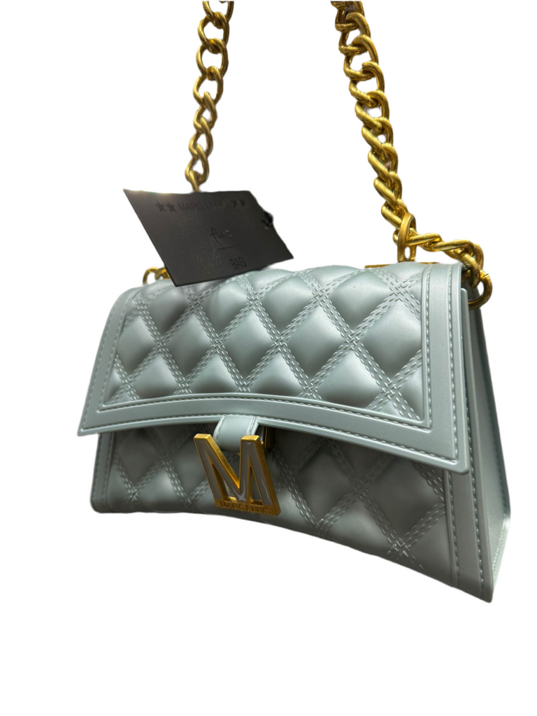 BORSA MARC ELLIS RHOMBUSS CON ROMBI E M IN ACCIAIO CHIUSURA