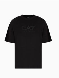 T-SHIRT ARMANI SCRITTA ECNTRALE RIALZATA GOMMA