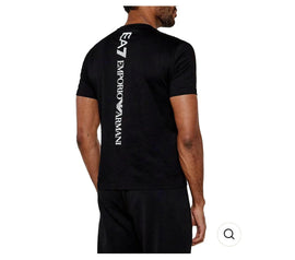 T-SHIRT ARMANI LOGO LATO CUORE E SCRITTA LUNGO SCHIENA BIANCA