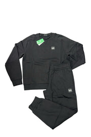 TUTA COMPLETA EA7 UOMO FELPATA , GIROCOLLO, LOGO LATO CUORE E RETRO