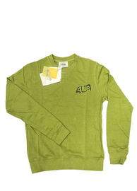 FELPA PACIOTTI UNISEX COTONE GIROCOLLO CON SIGLA 4US RIALZATA LATO CUORE