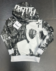 FELPA BUTNOT BAMBINO CON TESCHIO CENTRALE E CAPPUCCIO