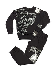 Carica l'immagine nel visualizzatore di Gallery, TUTA COMPLETA BUTNOT BAMBINO FELPATA CON CANE STAMPATO