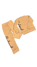 TUTA COMPLETA  BUTNOT BAMBINA FELPATA CON SCRITTA LATERALE GIROCOLLO BASIC