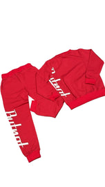 TUTA COMPLETA  BUTNOT BAMBINO FELPATO CON SCRITTA LATERALE