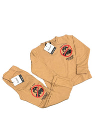 TUTA COMPLETA  BUTNOT BAMBINO FELPATA CON LOGO LATO CUORE DIVIETO