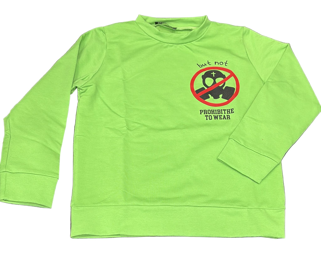 FELPA BUTNOT BAMBINO FELPATA CON LOGO LATO CUORE DIVIETO