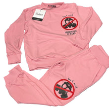 Carica l'immagine nel visualizzatore di Gallery, TUTA COMPLETA BUTNOT BAMBINA FELPATO CON DIVIETO SULLA GAMBA