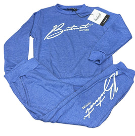 TUTA COMPLETA BUTNOT BAMBINO FELPATO CONSCRITTA CORSIVO CENTRALE