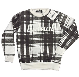 FELPA BUTNOT BAMBINO FELPATA CON SCRITTA CENTRALE E STAMPA MAGLIONE