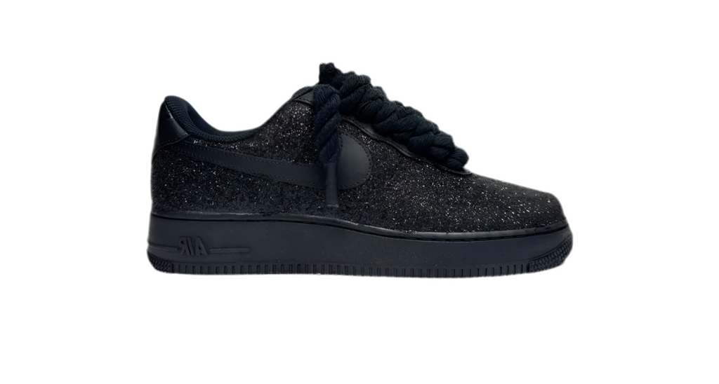 SCARPE AIR FORCE NIKE DONNA LACCIO CORDA E GLITTER