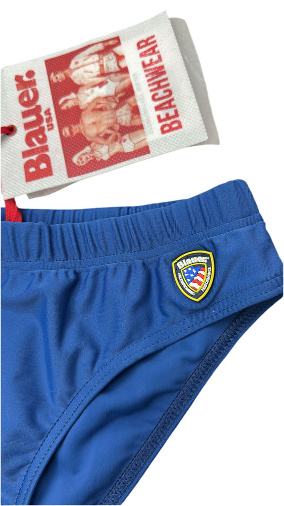 COSTUME BLAUER SLIP LOGO GOMMA SUL FIANCO