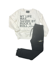 Carica l&#39;immagine nel visualizzatore di Gallery, TUTA COMPLETA RICHMOND BIMBO GARZATA FELPA GIROCOLLO SCRITTA GRANDE AVANTI