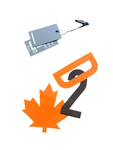 Carica l&#39;immagine nel visualizzatore di Gallery, T-SHIRT DSQUARED FOGLIA E INIZIALI LATO CUORE ARANCIONE