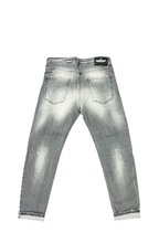 Carica l&#39;immagine nel visualizzatore di Gallery, JEANS CIANOTIC UOMO BAGGY SFUMATO E BOTTONI