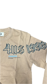 FELPA PACIOTTI UNISEX COTONE CON SIGLA 4US IN GOMMA DAL LATO CUORE ALLA SPALLA