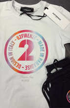 Carica l&#39;immagine nel visualizzatore di Gallery, COMPLETO G2FIRENZE LOGO CENTRALE A CERCHIO COLORATO