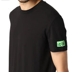 T-SHIRT DSQUARED ICON LOGO VERDE MANICA