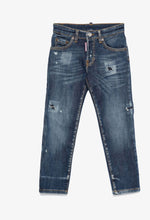 Carica l&#39;immagine nel visualizzatore di Gallery, JEANS DSQUARED TARGHETTA CUOIO RETRO