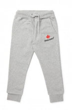 Carica l&#39;immagine nel visualizzatore di Gallery, PANTALONE DSQUARED BIMBO GARZATO LOGO PICCOLO LATERALE CON FOGLIA