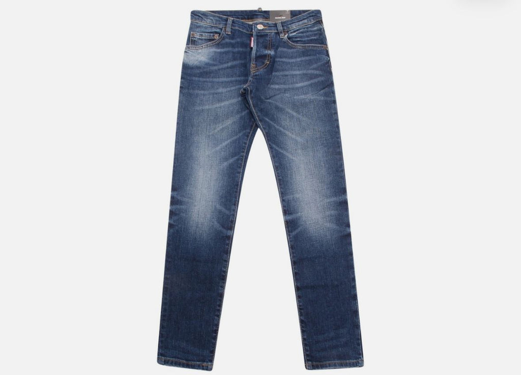 PANTALONE JEANS DSQUARED LOGO TASCA POSTERIORE