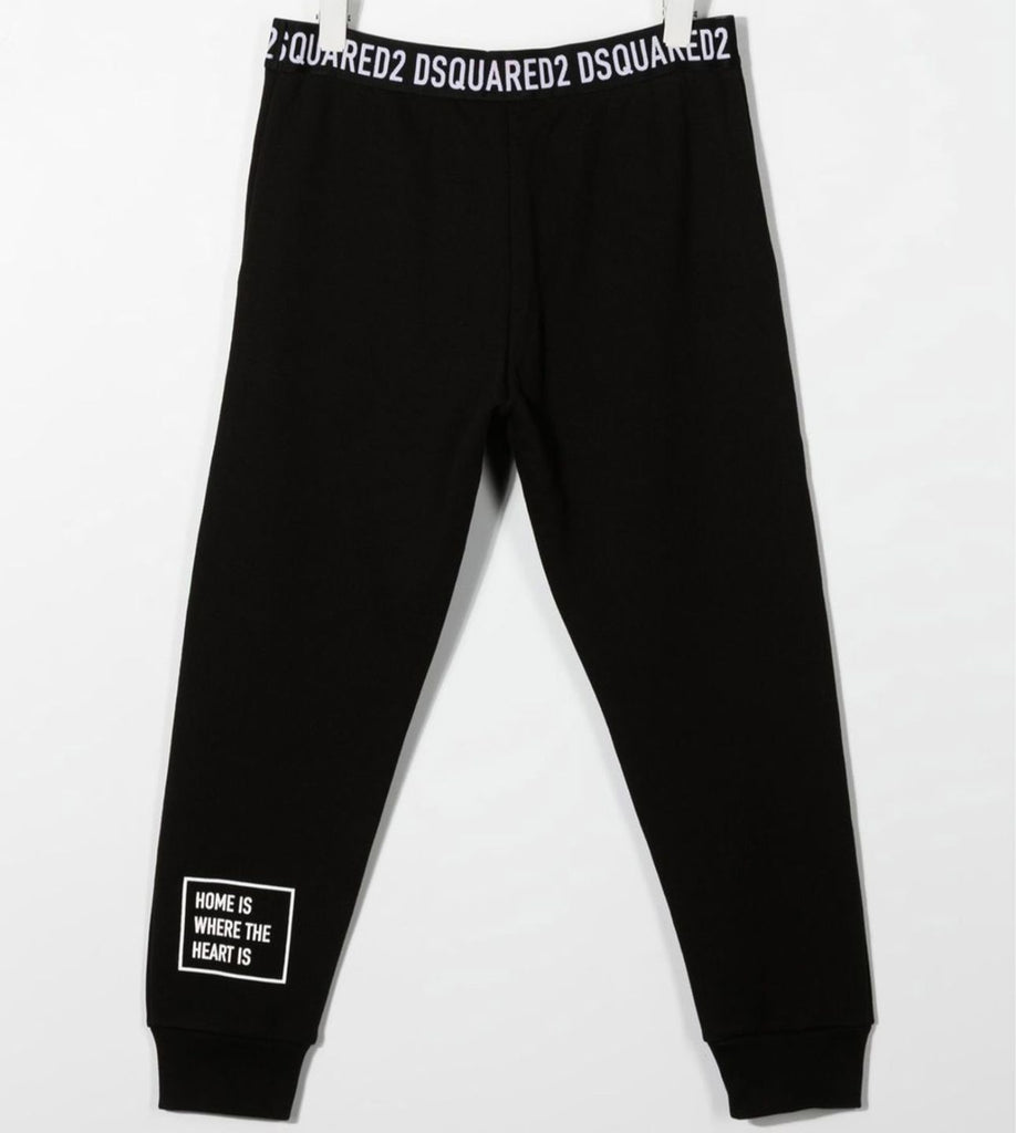 PANTALONE DSQUARED BIMBO COTONE ELASTICO LOGATO