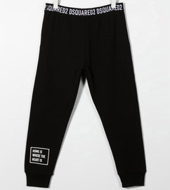 PANTALONE DSQUARED BIMBO COTONE ELASTICO LOGATO