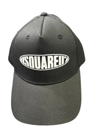 BERRETTO DSQUARED CON LOGO CERCHIATO BIANCO