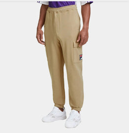 PANTALONE TUTA FILA TASCONI LATERALI LOGO TARGHETTA GAMBA SINISTRA CUCITO