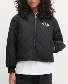 GIUBBINO FILA DONNA COTONE CON ZIP LOGO CERCHIO CUCITO LATO CUORE