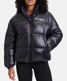 GIUBBINO FILA DONNA PIUMINO TARGHETTA CUCITA MANICA E LOGO LATO CUORE