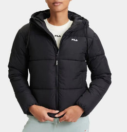 GIUBBINO FILA DONNA PIUMINO CON CAPPUCCIO LOGO LATO CUORE STAMPATO