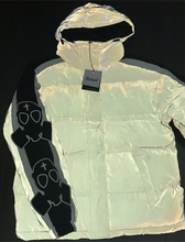 Carica l&#39;immagine nel visualizzatore di Gallery, GIUBBINO BUTNOT UOMO PIUMINO CON BANDA MANICA TESCHIO CATERINFRANGENTE