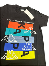 Carica l&#39;immagine nel visualizzatore di Gallery, COMPLETINO KAPPA CON LOGO CENTRALE COLORATO STAMPATO