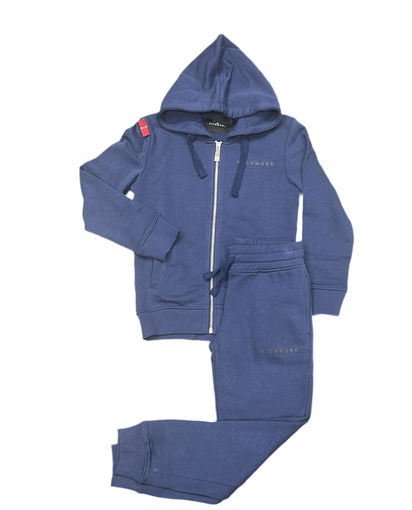 TUTA COMPLETA RICHMOND BIMBO GARZATA CON ZIP E CAPPUCCIO