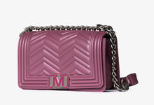 Carica l&#39;immagine nel visualizzatore di Gallery, BORSA MARC ELLIS RIGATA CON LOGO A CHIUSURA COLORATO