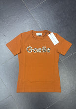 Carica l'immagine nel visualizzatore di Gallery, T-SHIRT GAELLE SCRITTA LEOPARDATA GRANDE