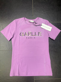 T-SHIRT GAELLE SCRITTA STAMPATELLO LEOPARDATO