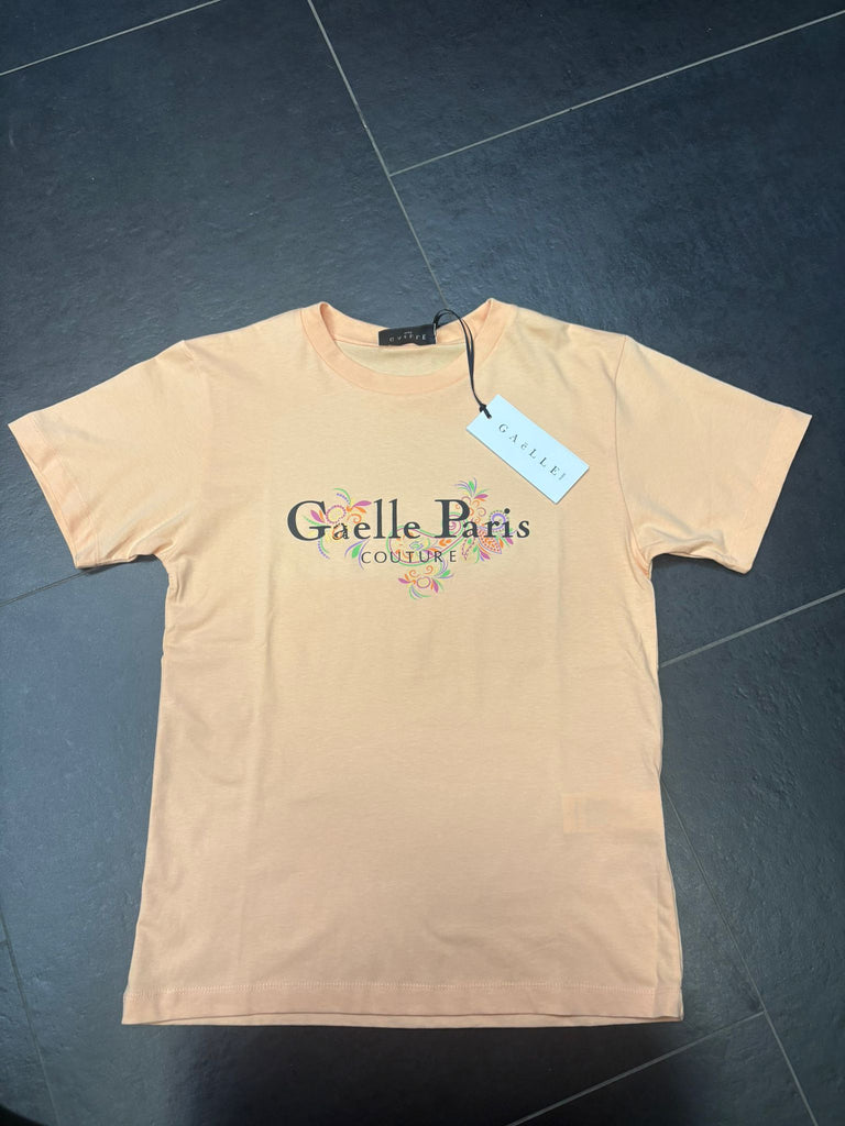 T-SHIRT GAELLE SCRITTA FLOREALE GRANDE