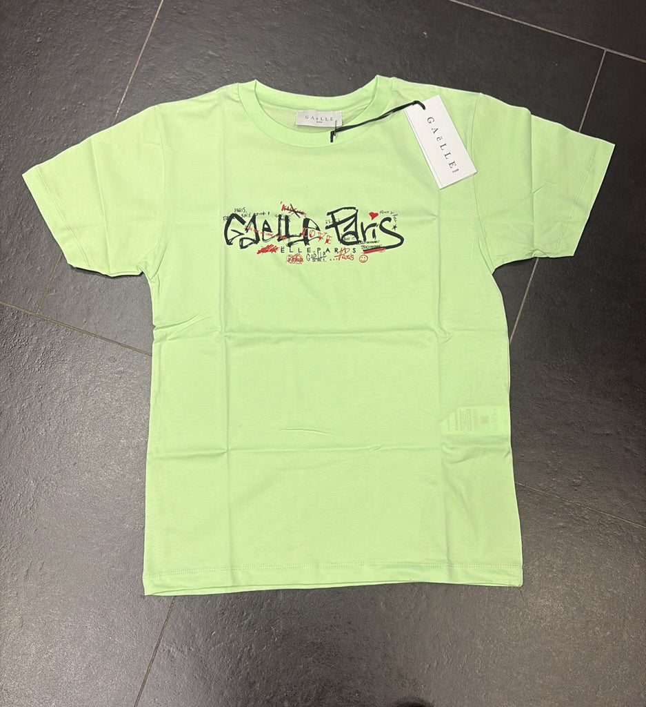 T-SHIRT GAELLE CON SCRITTA E CUORICINI