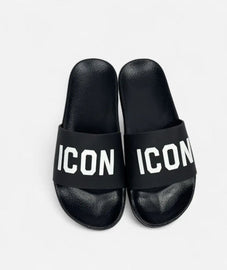 CIABATTE ICON CON FASCIA E SCRITTA STAMPATA