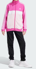 Carica l&#39;immagine nel visualizzatore di Gallery, TUTA COMPLETA ADIDAS CON ZIP A STRISCE TRICOLORE